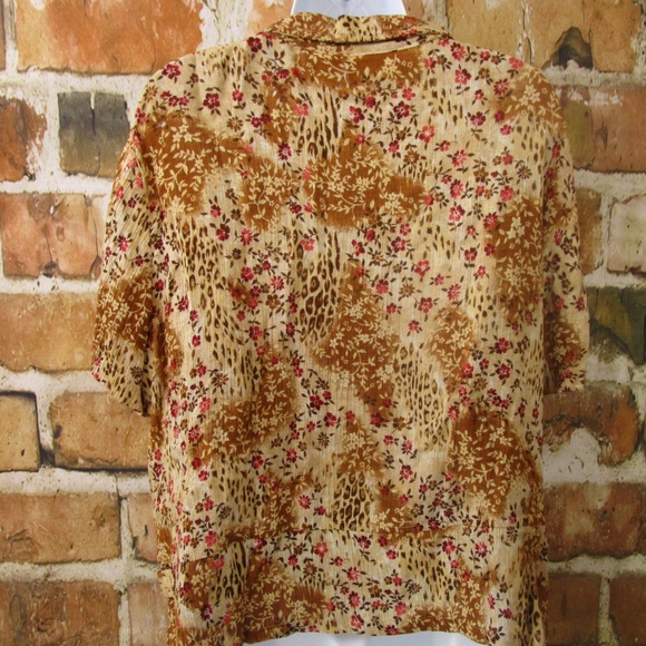 Kathie Lee top 100% Rayon button down Extra Lg - Picture 5 of 8